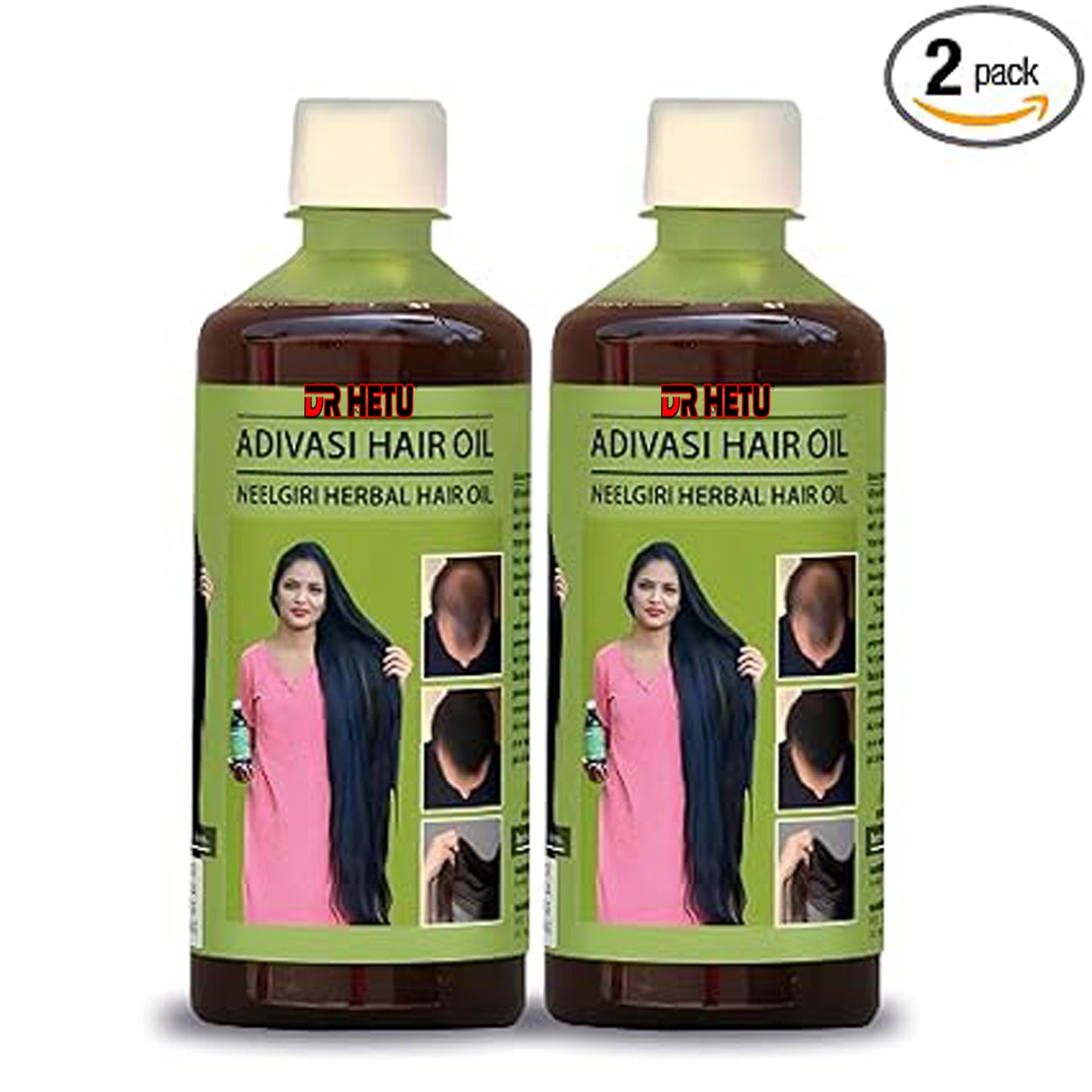 Dr.hetu ADIVASI HERBAL NILAMBARI HAIR OIL! PACK OF 2 (BUY 1 GET 1 FREE)(4.9 ⭐⭐⭐⭐⭐ 93,830 REVIEWS) NEW